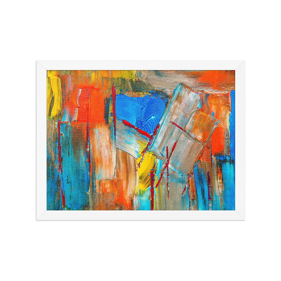 Thumbnail: Abstract Colourful Art Print for Living Room