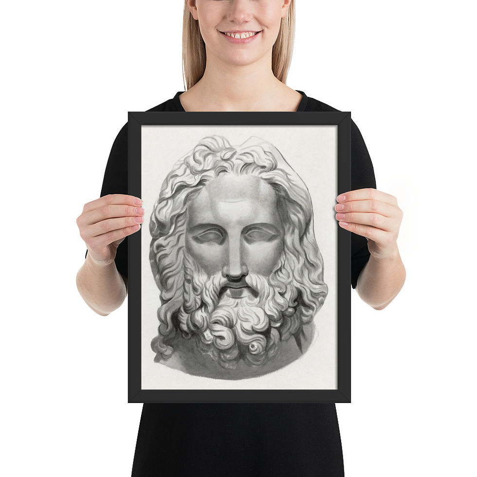 Thumbnail: Antique Bearded Head | John Flaxman