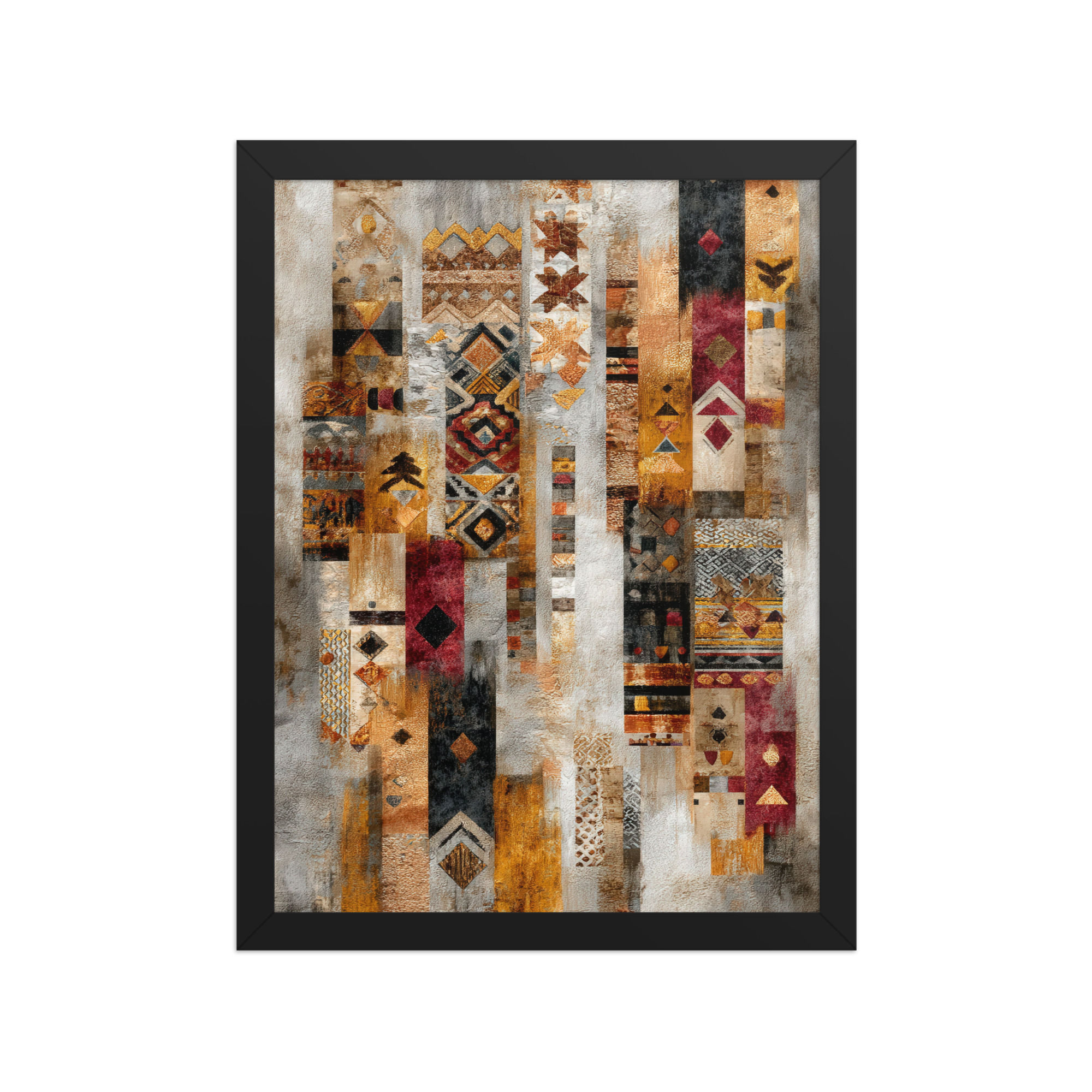 Minimalist Boho Art Print – Framed Rustic Vibes