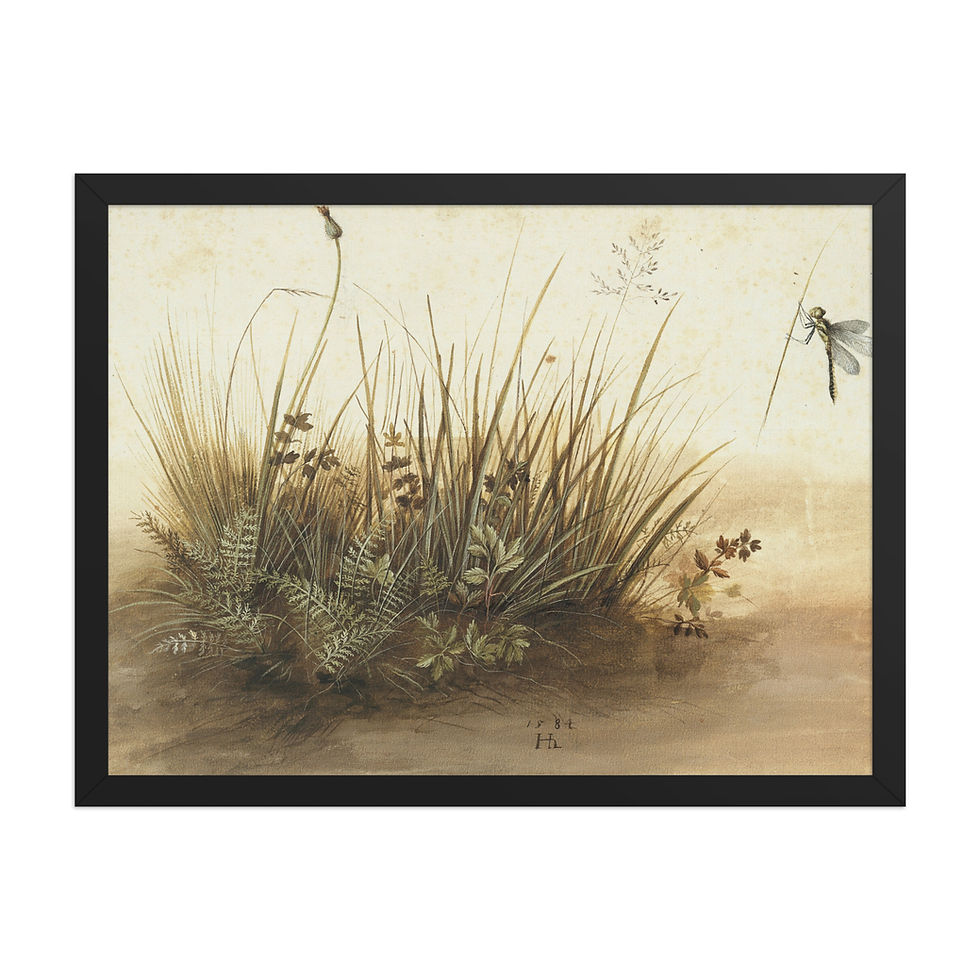Thumbnail: Vintage Dune Grass Framed Wall Art