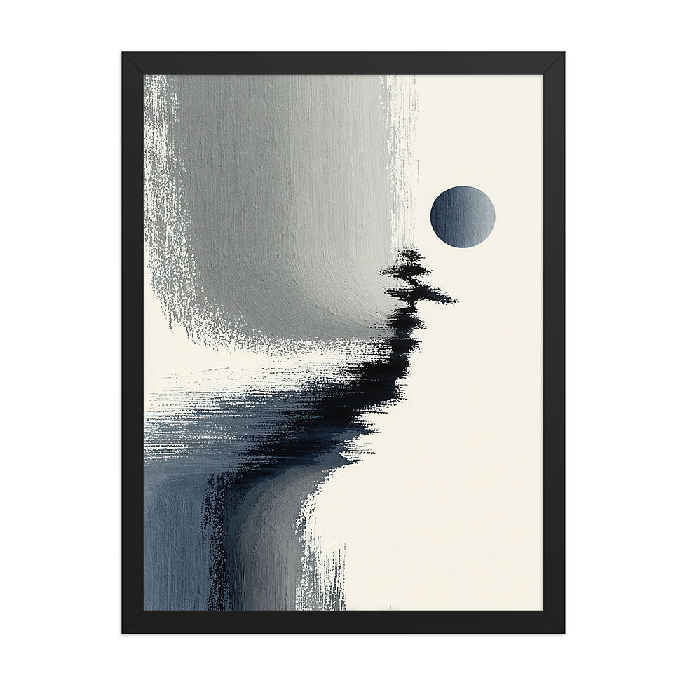 Thumbnail: Japandi Sumei-e Japanese Ink Inspired Print