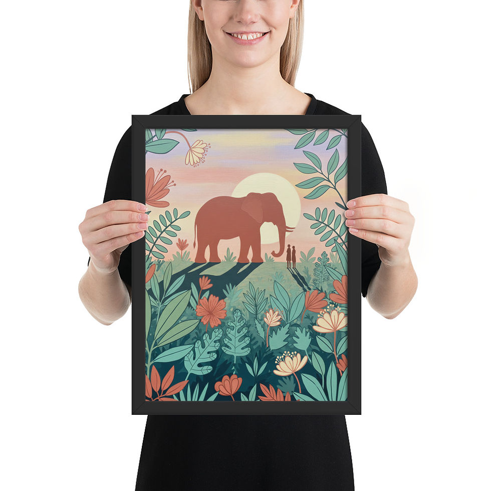 Thumbnail: Exotic Elephant Nature Art Print