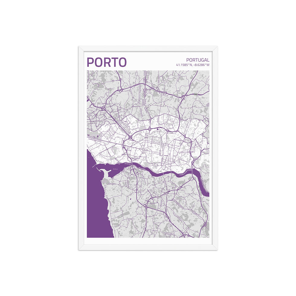Thumbnail: Porto | Framed City Maps: Vibrant Art for Urban Decor Lovers