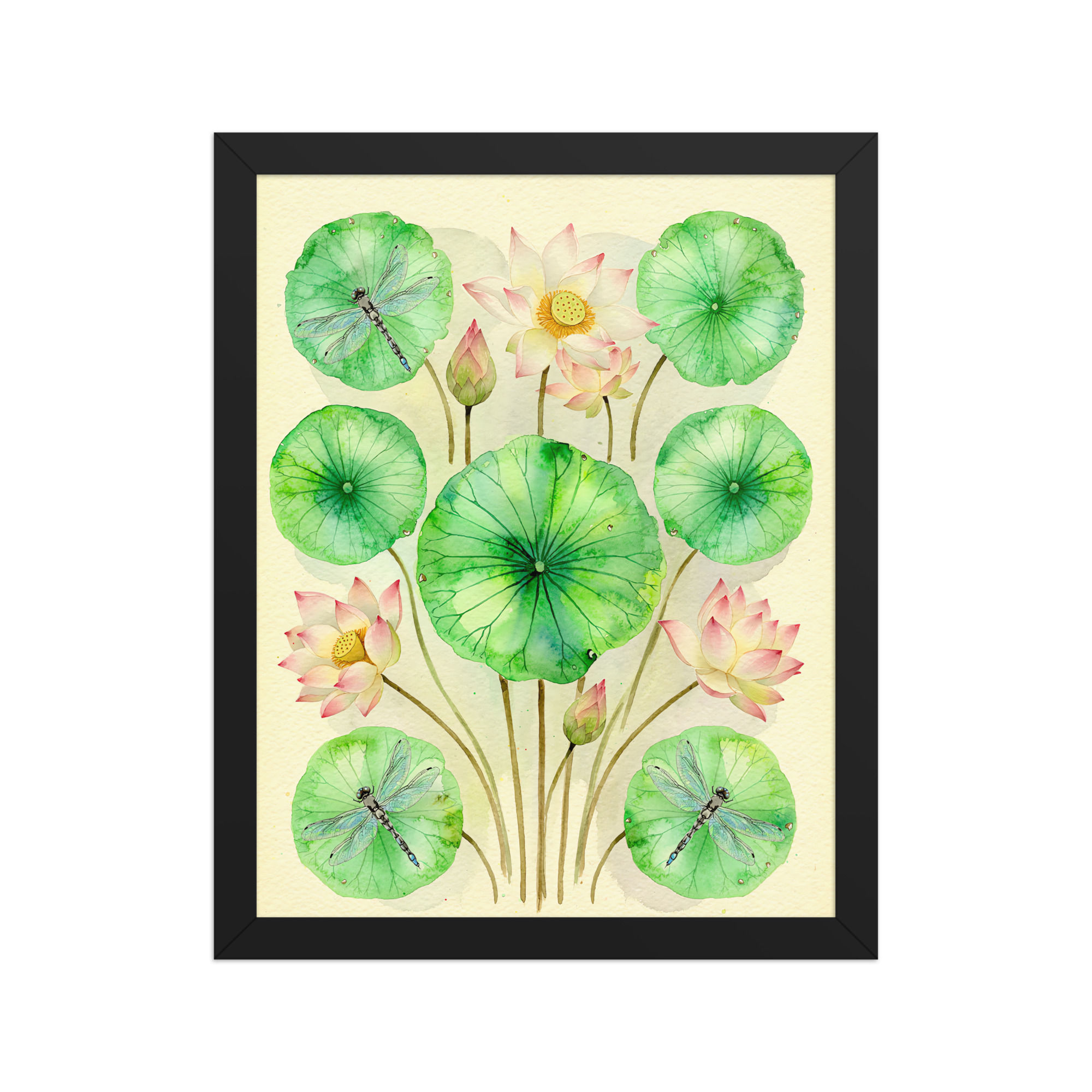 Lilly Pads from Above Framed Wall Art