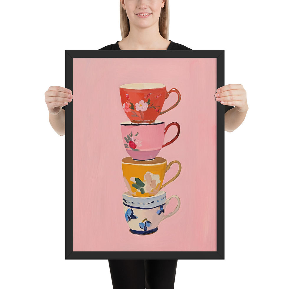 Thumbnail: Stacked Cups | Food and Drink Wall Art
