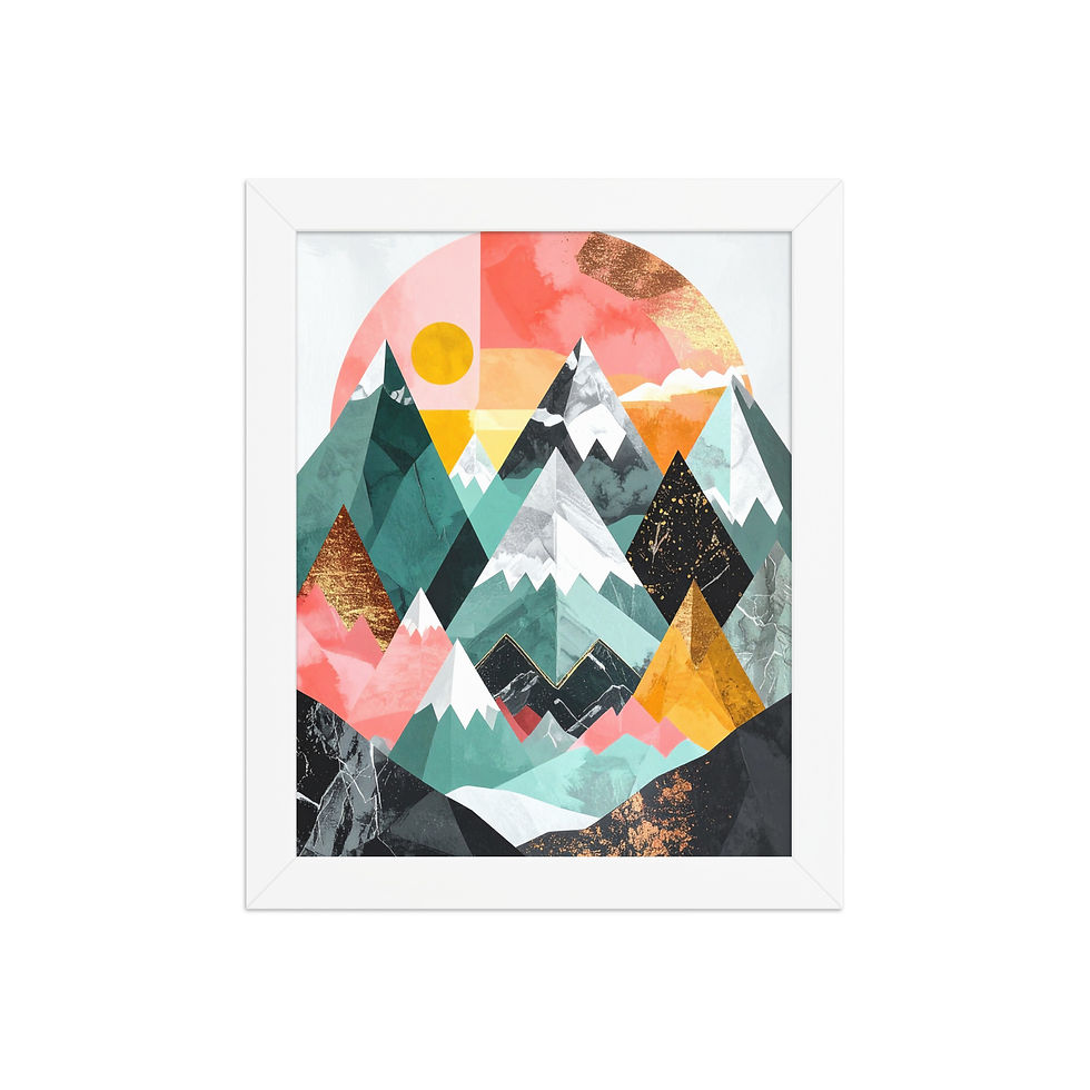 Thumbnail: Block Colour Mountain Art
