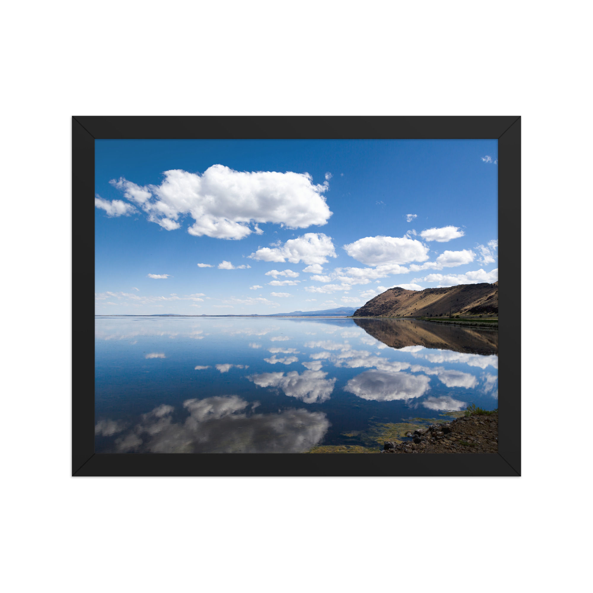 Sky Reflection Harmony Framed Wall Art for Tranquil Spaces
