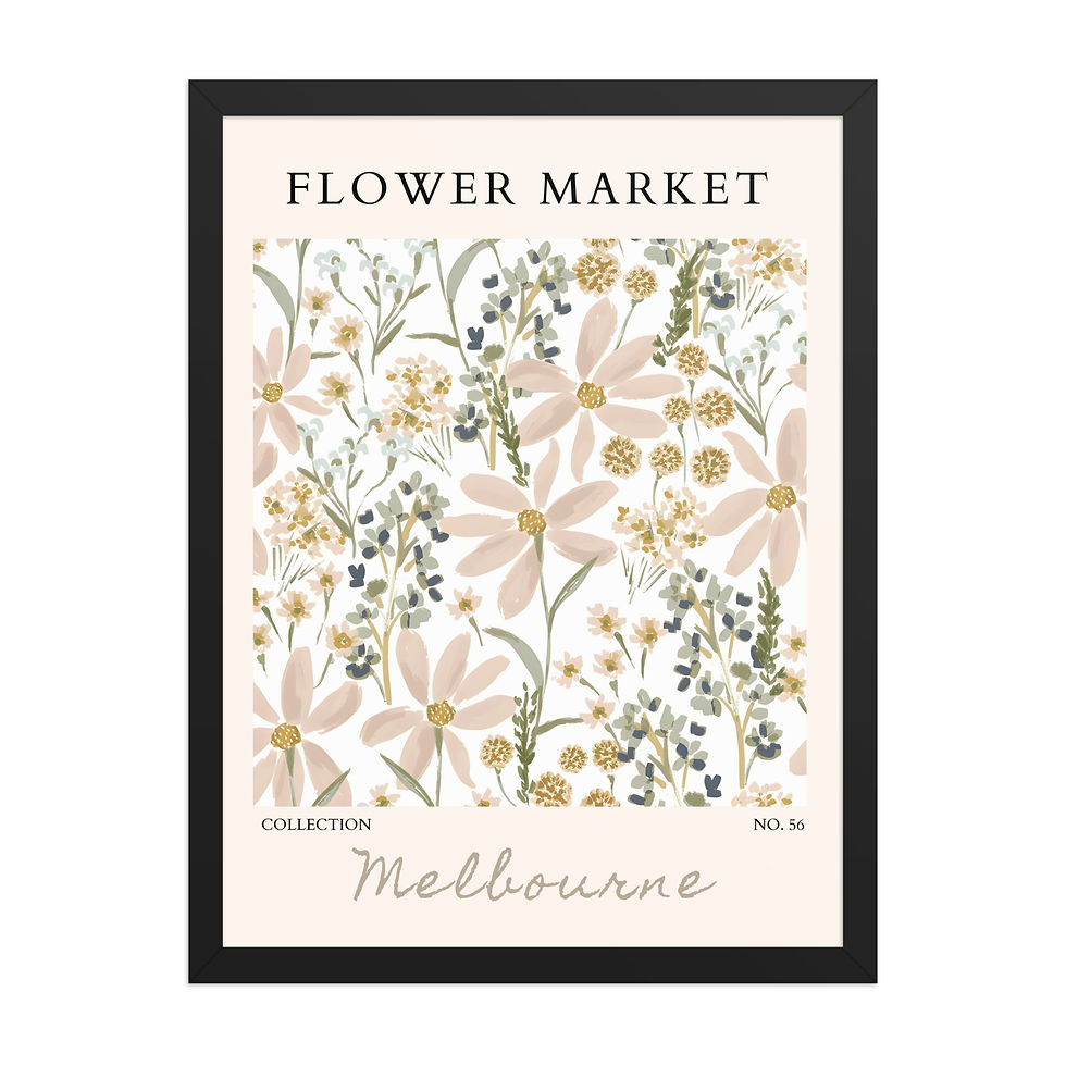 Thumbnail: Melbourne | Framed Botanical Wall Art: Nature Prints from Global Cities