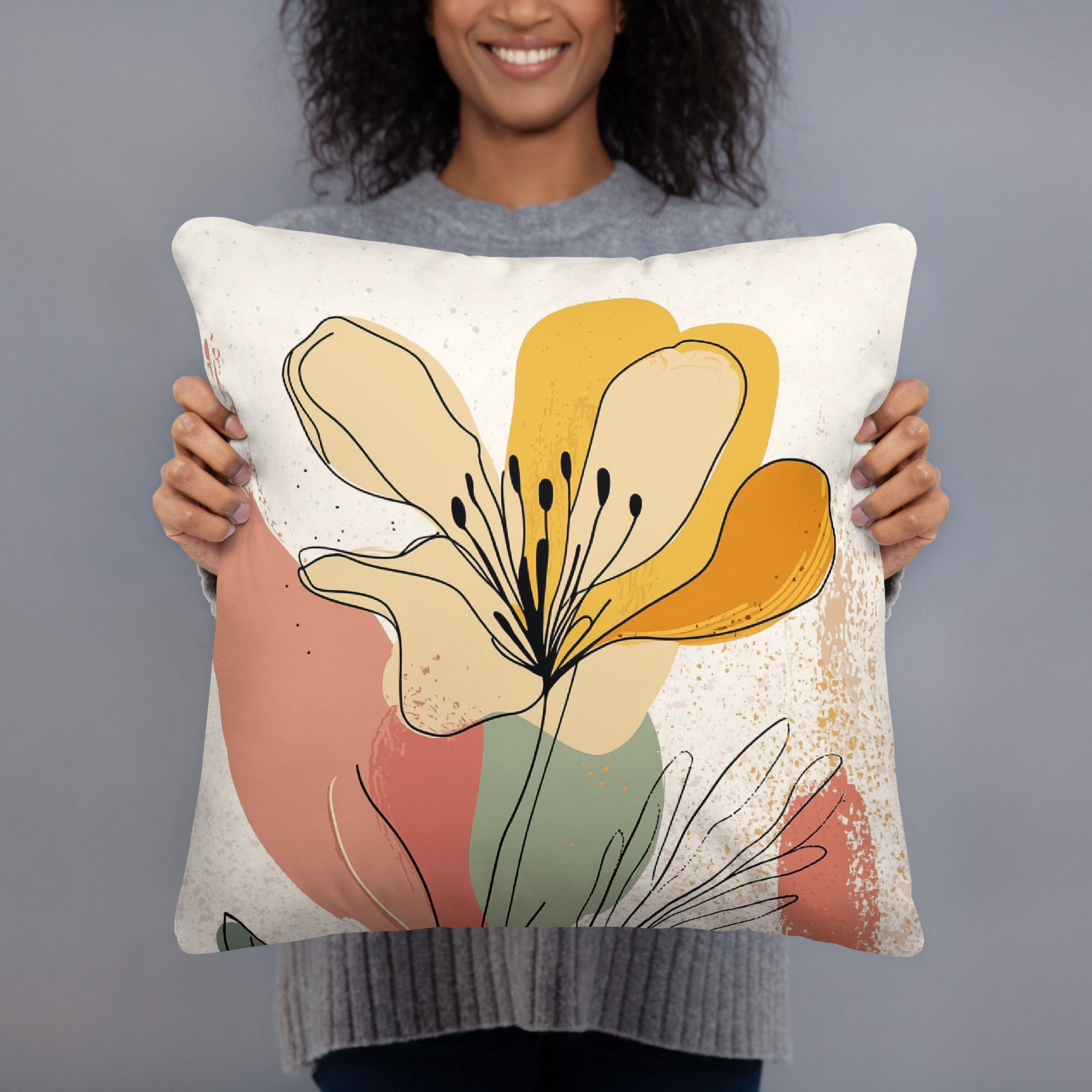 Boho Chic Cushion – Unique Textured Throw Pillow