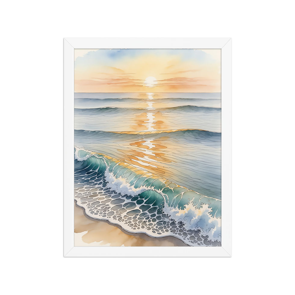 Thumbnail: Lapping Waves Simple Poster