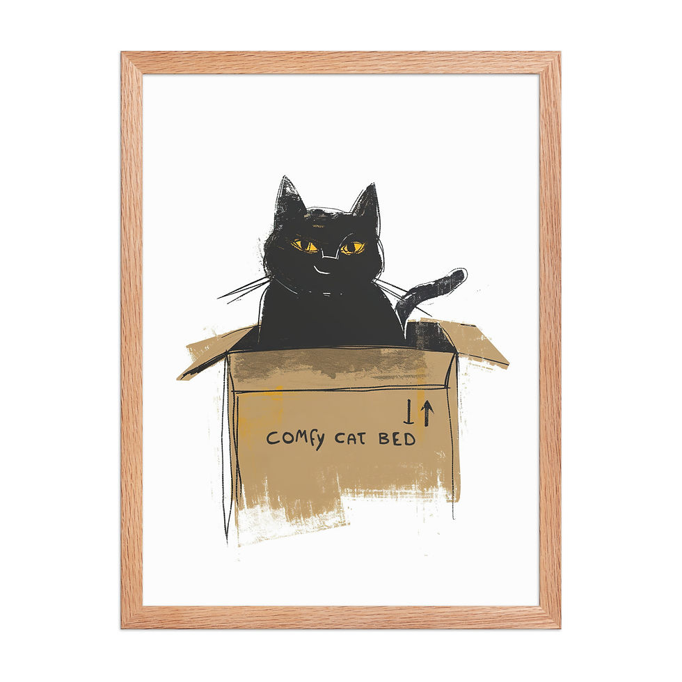 Thumbnail: Cat Box | Framed Art Living Room - Creative Decor