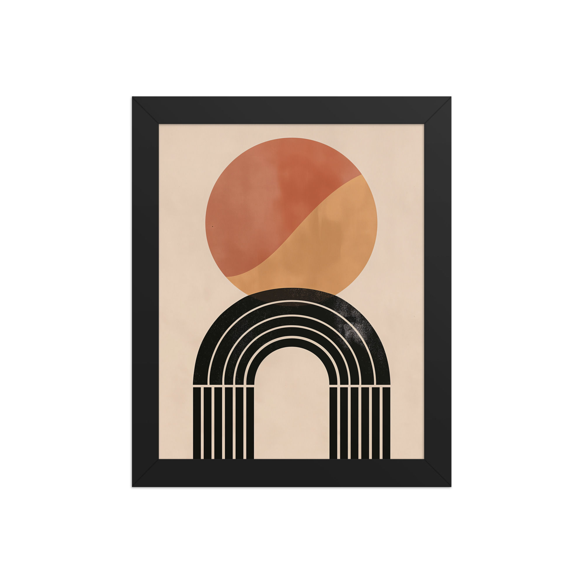 Yin and Yang Boho Style Framed Wall Art