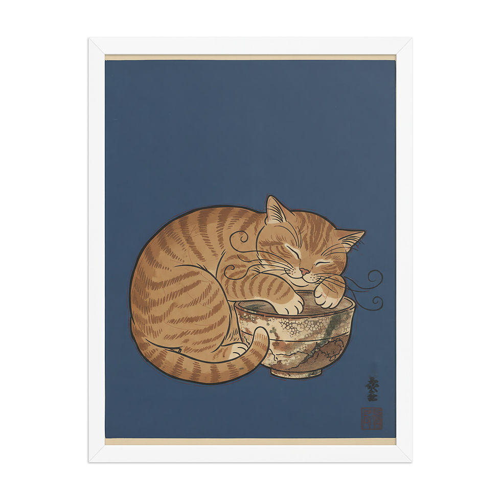 Thumbnail: Sleepy Cat Japanese Pet Poster