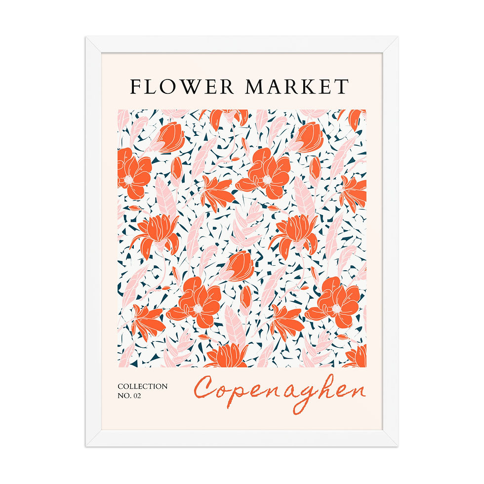 Thumbnail: Copenhagen | Framed Botanical Wall Art: Nature Prints from Global Cities