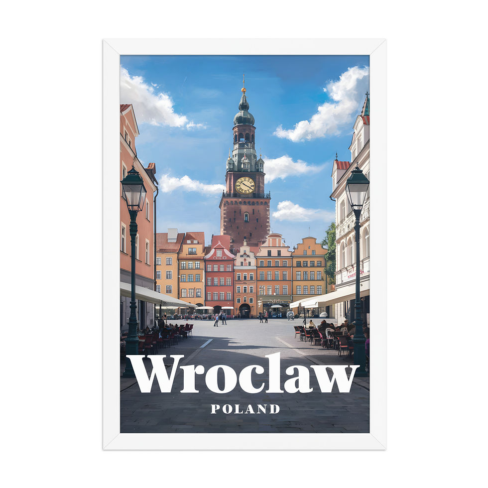 Thumbnail: Wroclaw, Poland Modern Travel Art