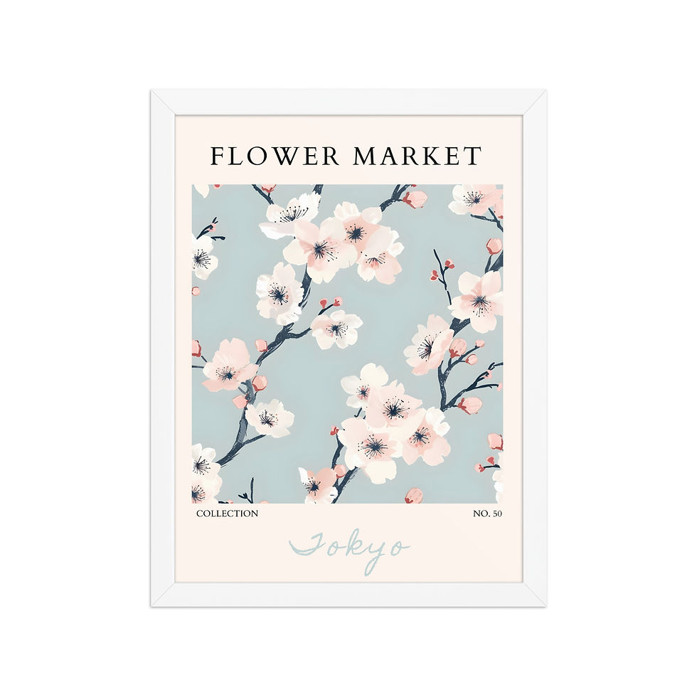 Thumbnail: Tokyo | Framed Botanical Wall Art: Nature Prints from Global Cities