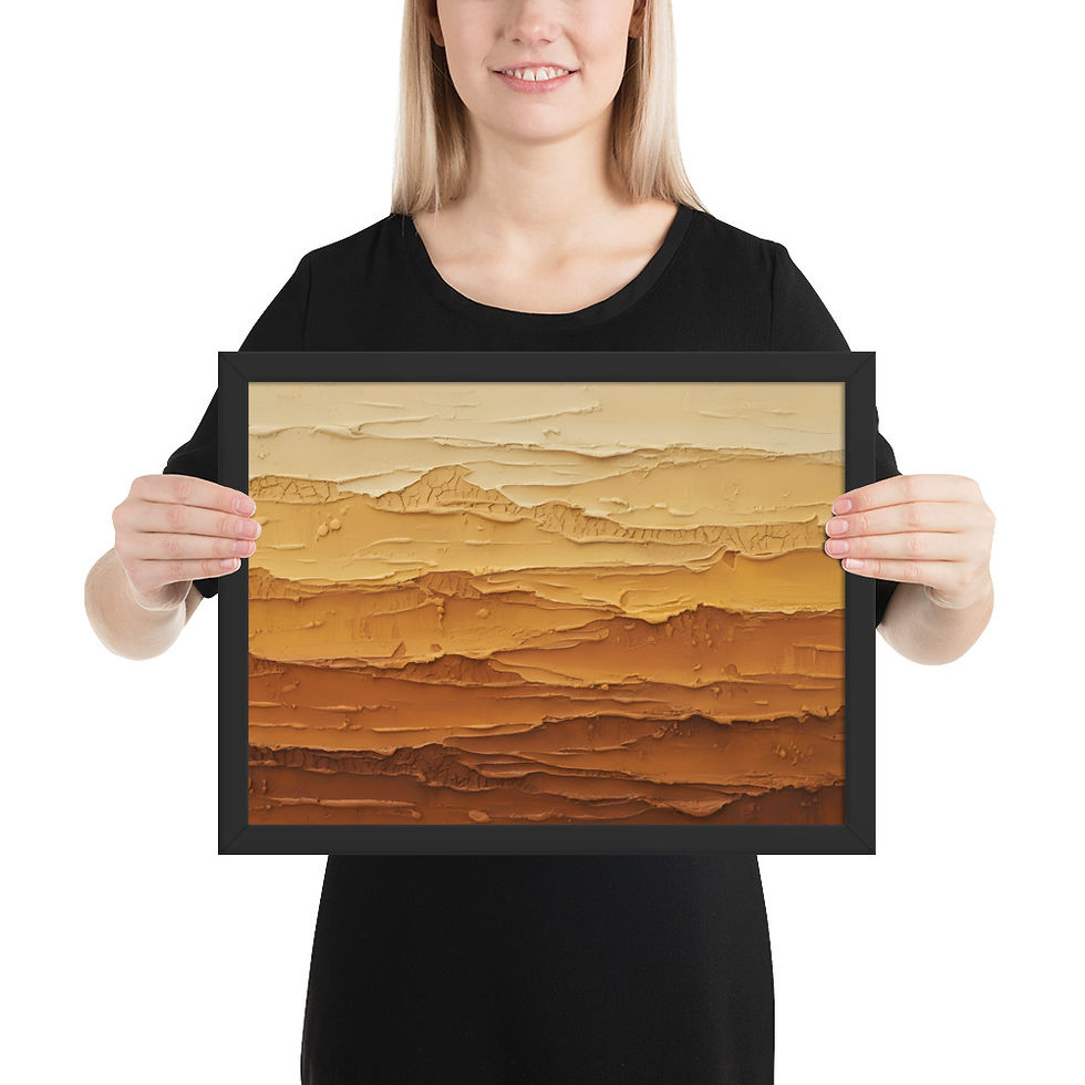 Thumbnail: Desert Strata Framed Art Print