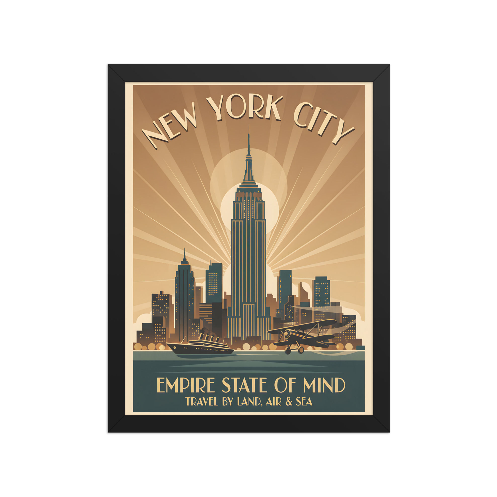 New York City Vintage Travel Poster