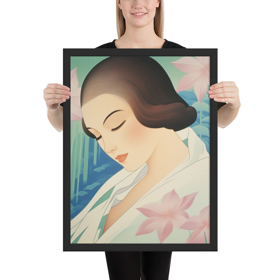 Thumbnail: Elegant Framed Abstract Art for Dining Room Decor