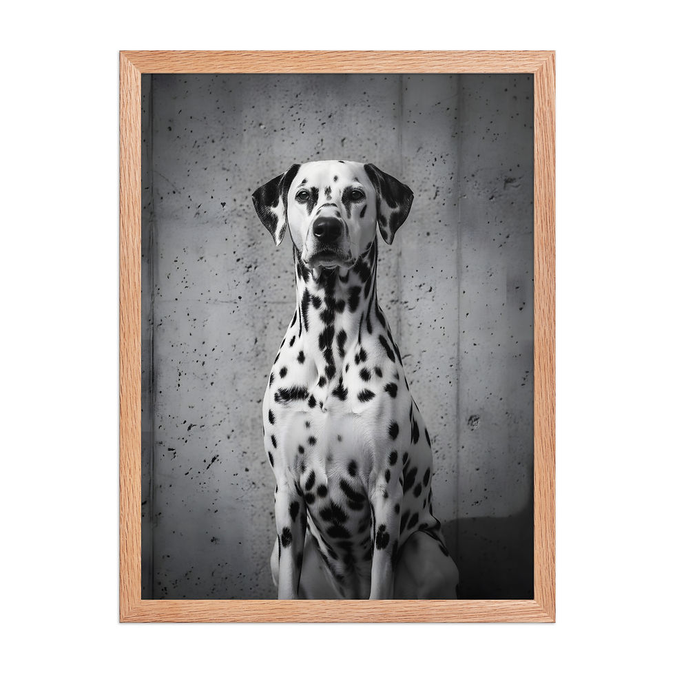 Thumbnail: B and W Dalmatian Portrait Animal Print