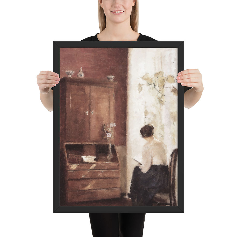 Thumbnail: In the Study Framed Wall Art Vintage