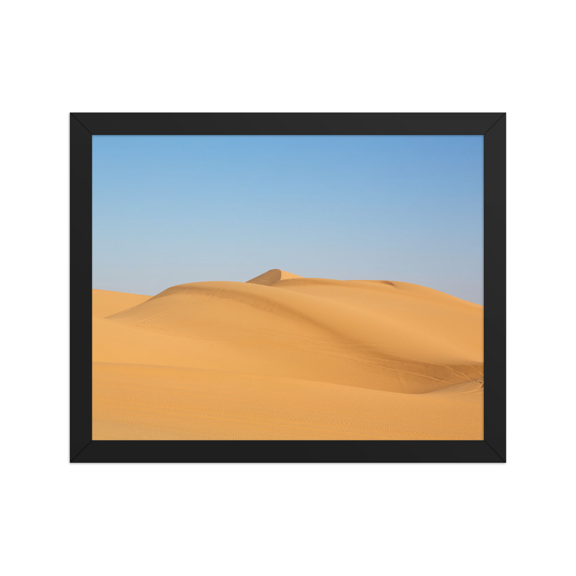 Serene Desert Dunes Framed Wall Art for Minimalist Elegance