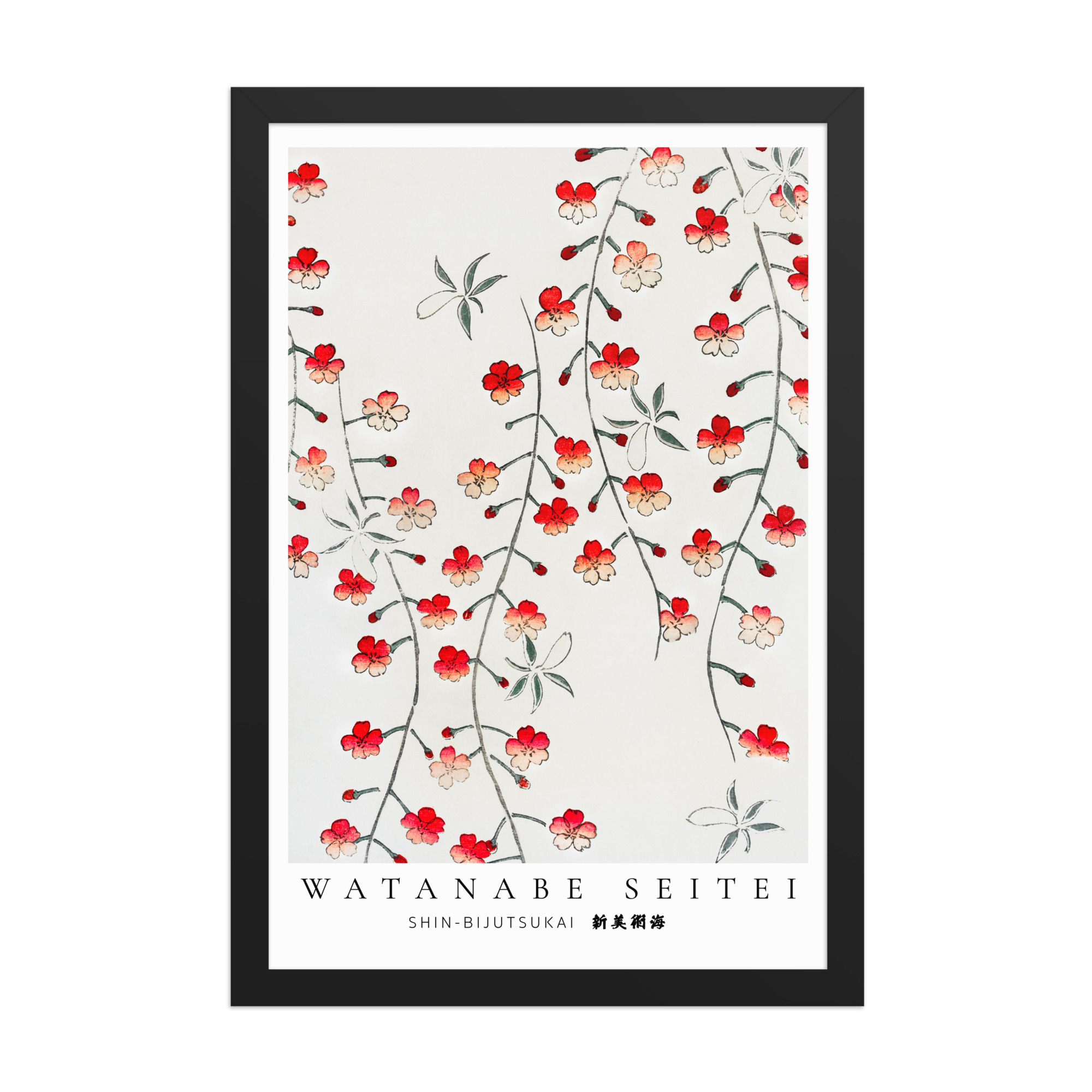Watanabe Seitei Florals Framed Art Print
