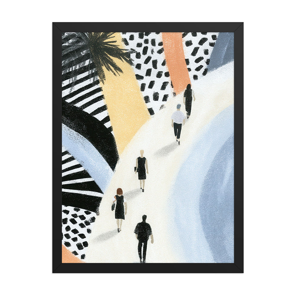 Thumbnail: Affordable Framed Gouache Art for Stylish Spaces