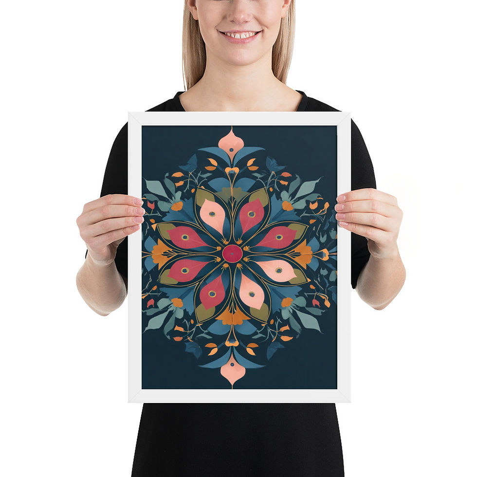Thumbnail: Framed Boho Art – Cozy Living Room Decor