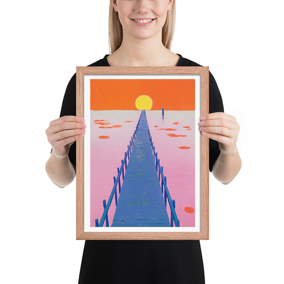 Thumbnail: Vibrant Abstract Framed Art for Social Spaces