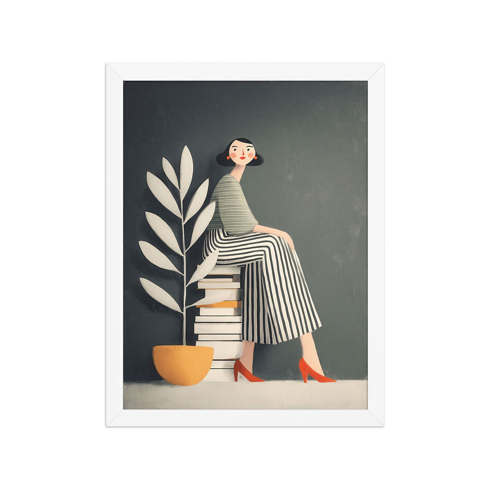 Thumbnail: Vibrant Gouache Wall Art for Living Room Accent