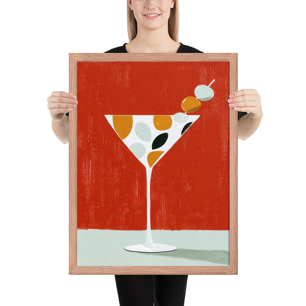Thumbnail: Framed Colorful Abstract Art - Unique Eclectic Touch