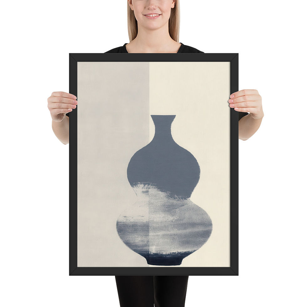 Thumbnail: Japandi Vase Sumi-e Ink Inspired