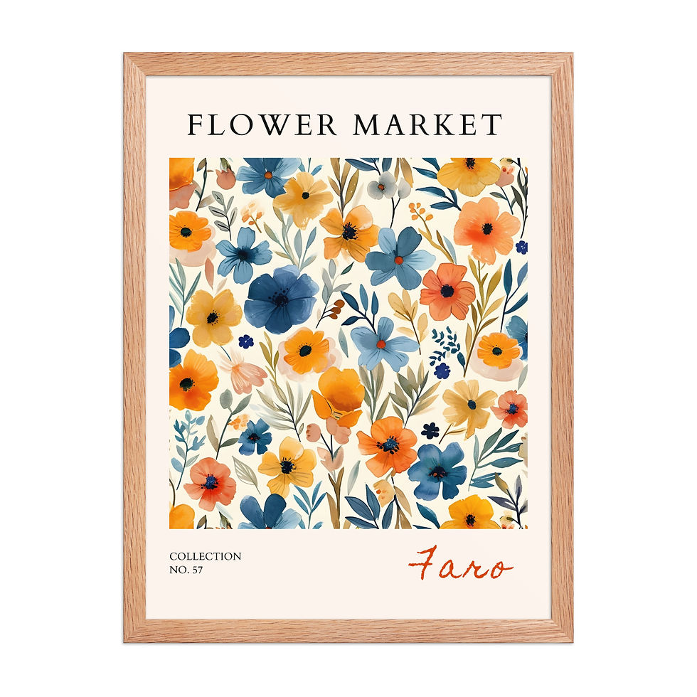 Thumbnail: Faro| Framed Botanical Wall Art: Nature Prints from Global Cities