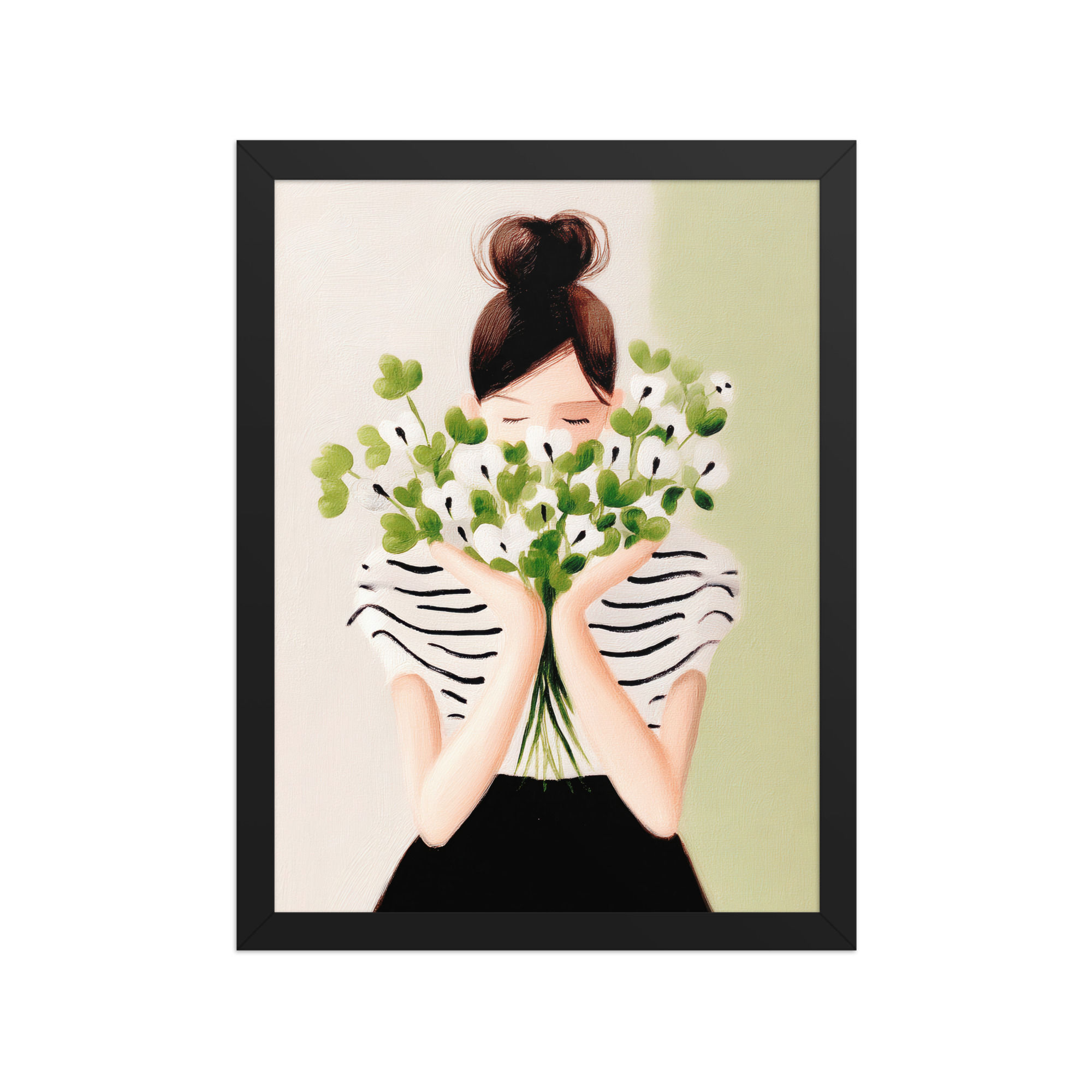 Eclectic Framed Gouache Art - A Splash of Color