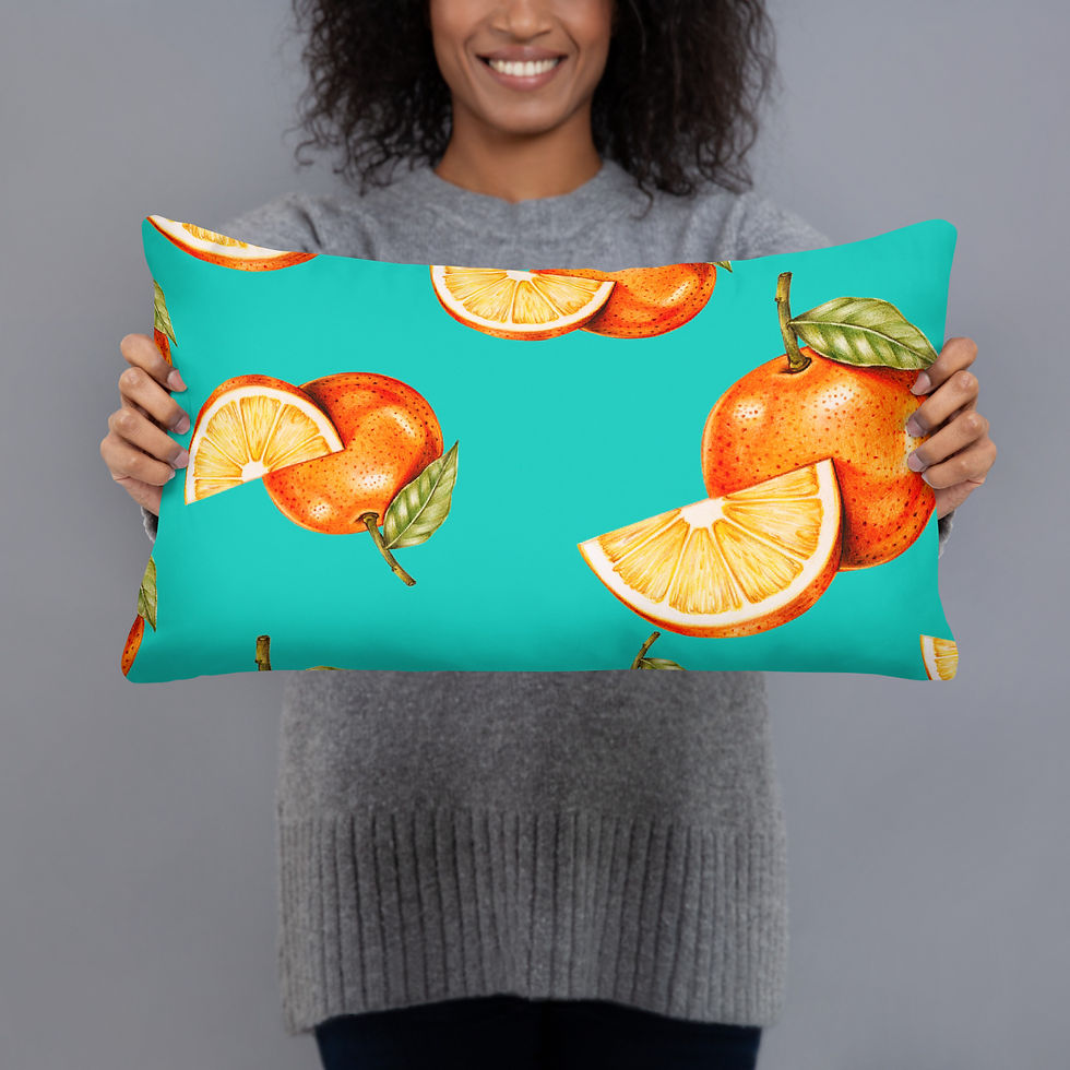 Thumbnail: Vibrant Fruit Print Cushion – Fresh and Fun Decor