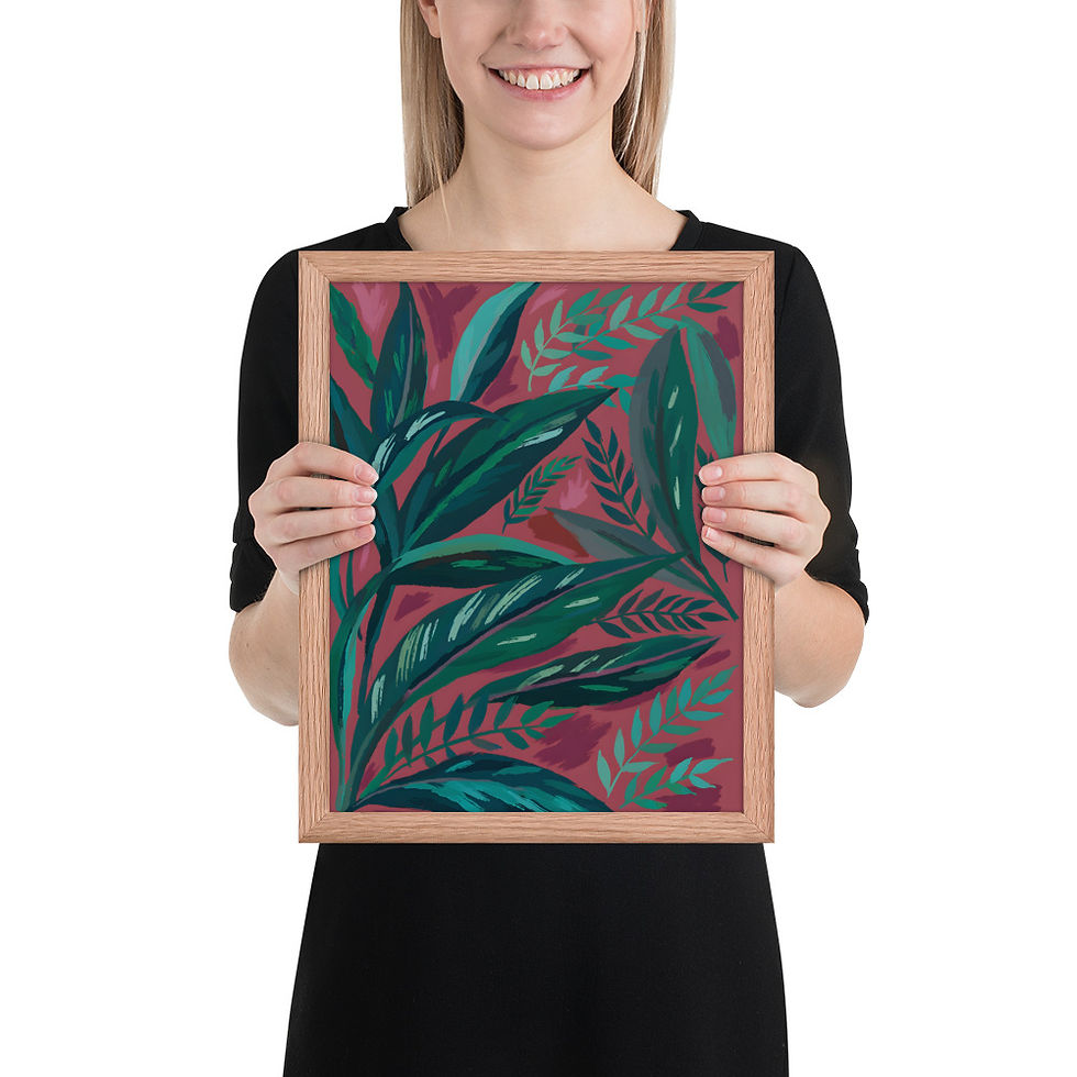 Thumbnail: Lush Evergreens Framed Nature Wall Art