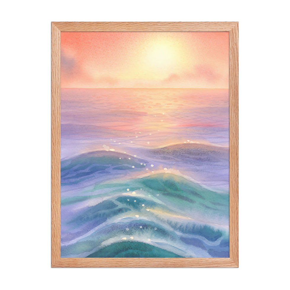 Thumbnail: Ocean Spray Art Print for Bedroom