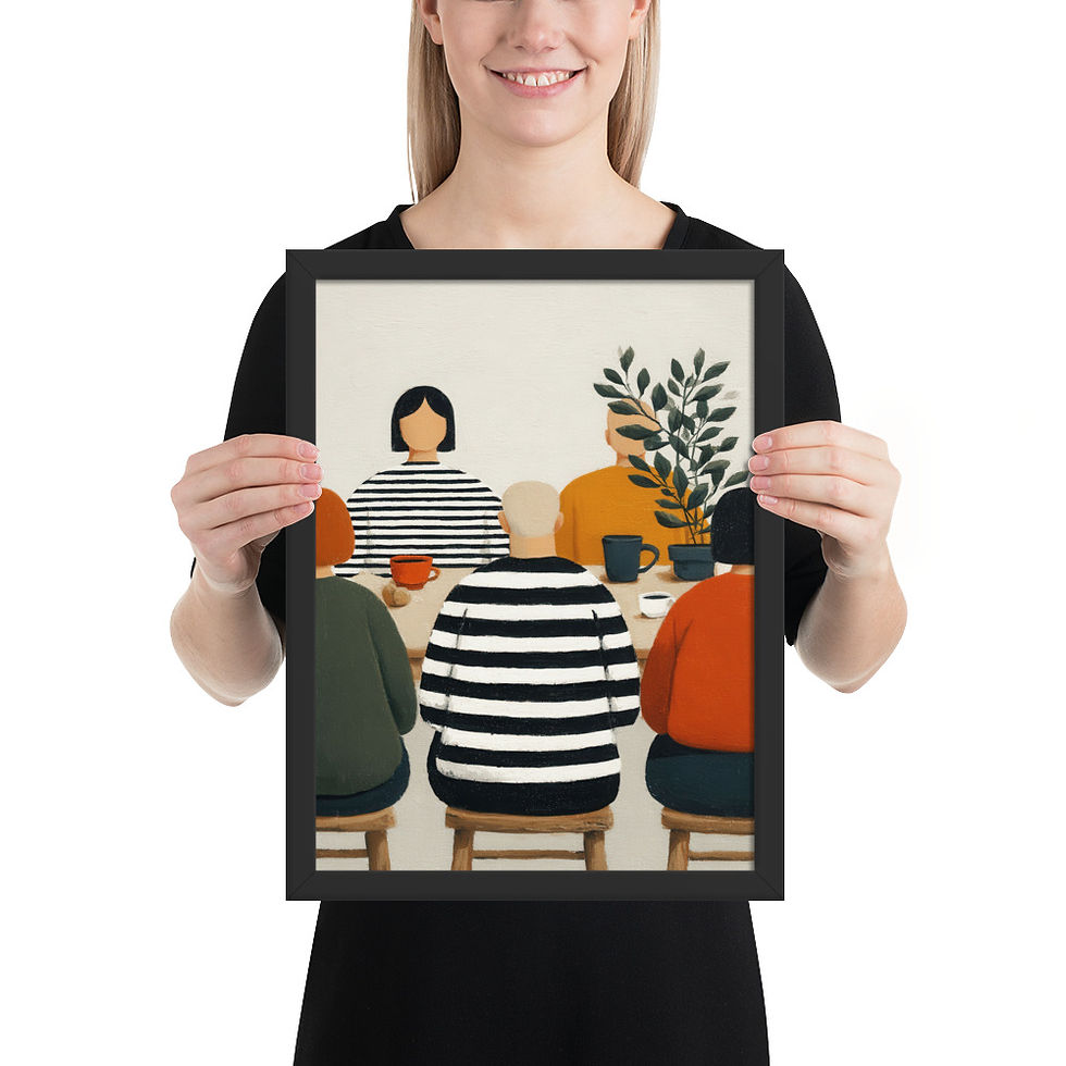 Thumbnail: Together Gouache Inspired Art Print 
