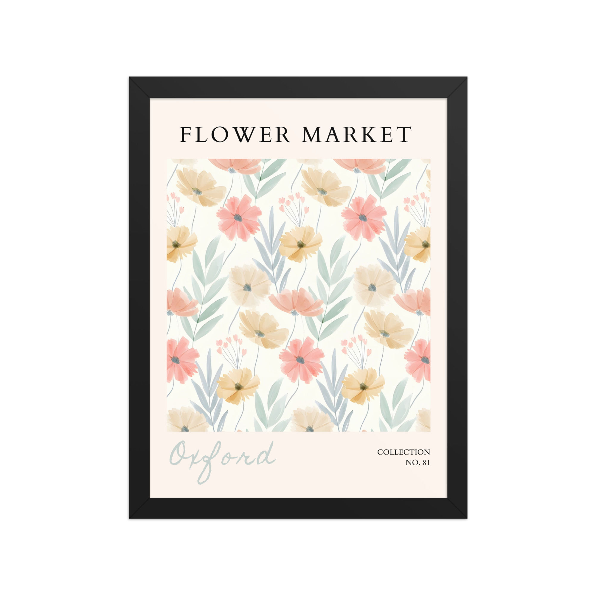 Oxford | Framed Botanical Wall Art: Nature Prints from Global Cities