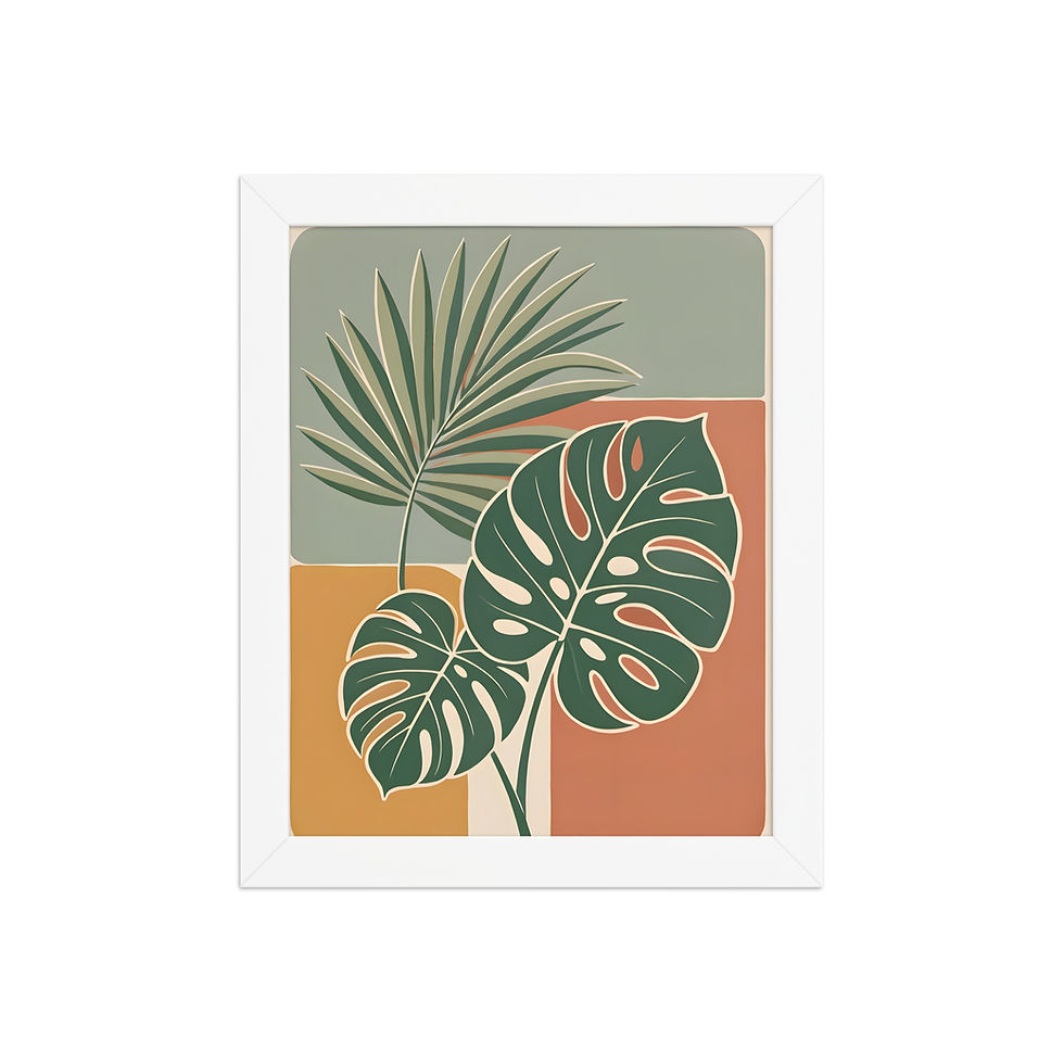Thumbnail: Plant Fronds Minimalist Art Print