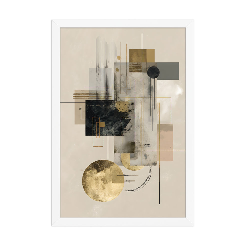 Thumbnail: Golden Abstract | Modern Luxury Gold Accent Wall Art