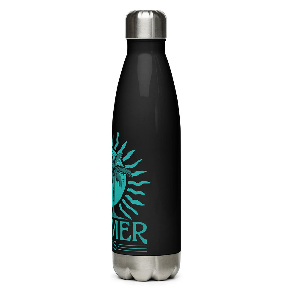 Thumbnail: Vibrant Summer Vibes Stainless Steel Water Bottle – Stay Hydrated
