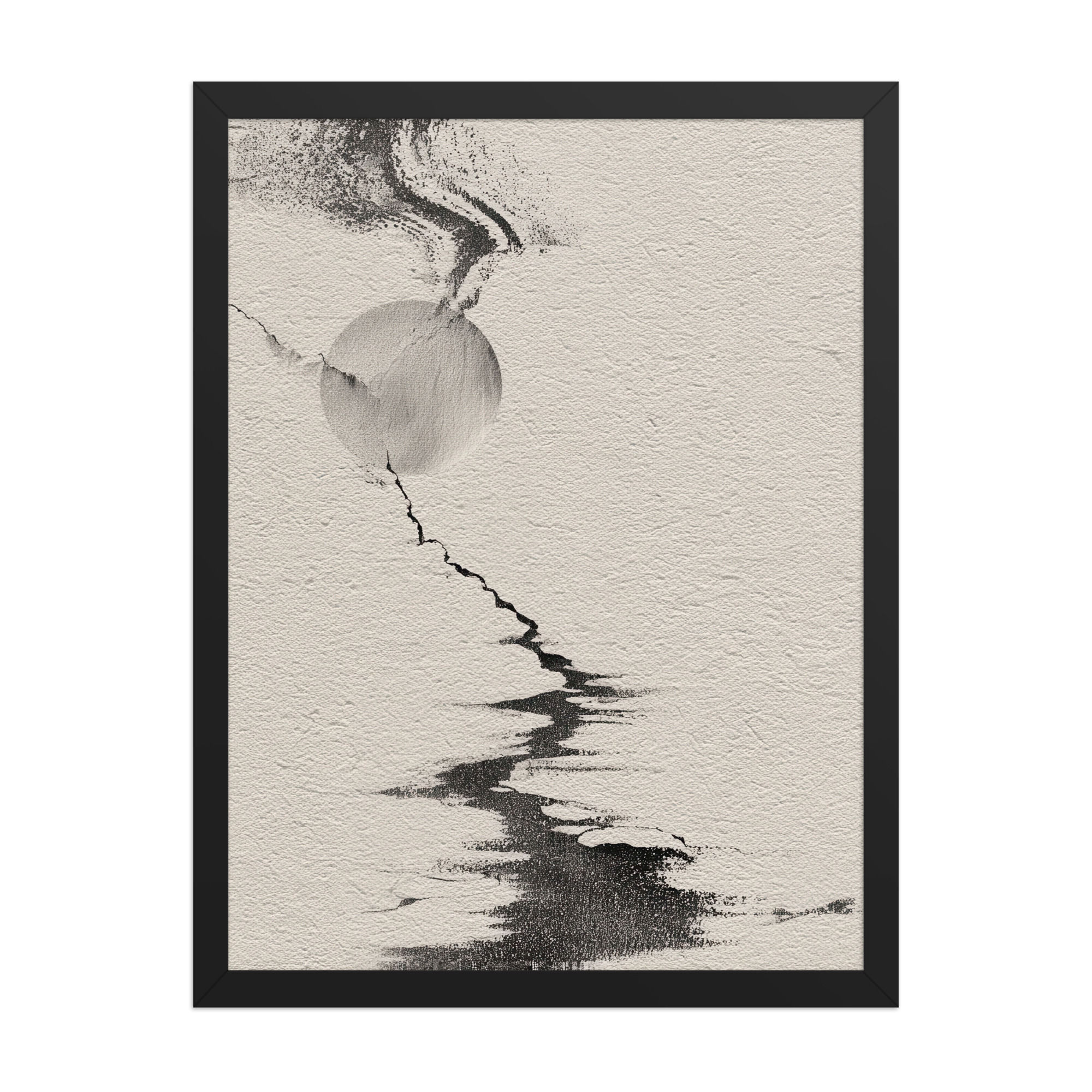 Japandi Sumei-e Japanese Ink Inspired Print