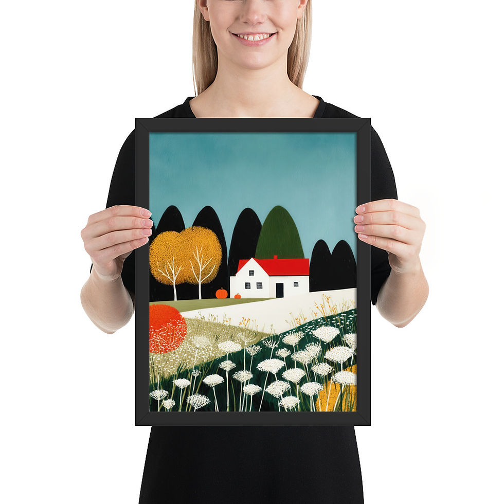 Thumbnail: Vibrant Gouache Wall Art for Living Room Accent