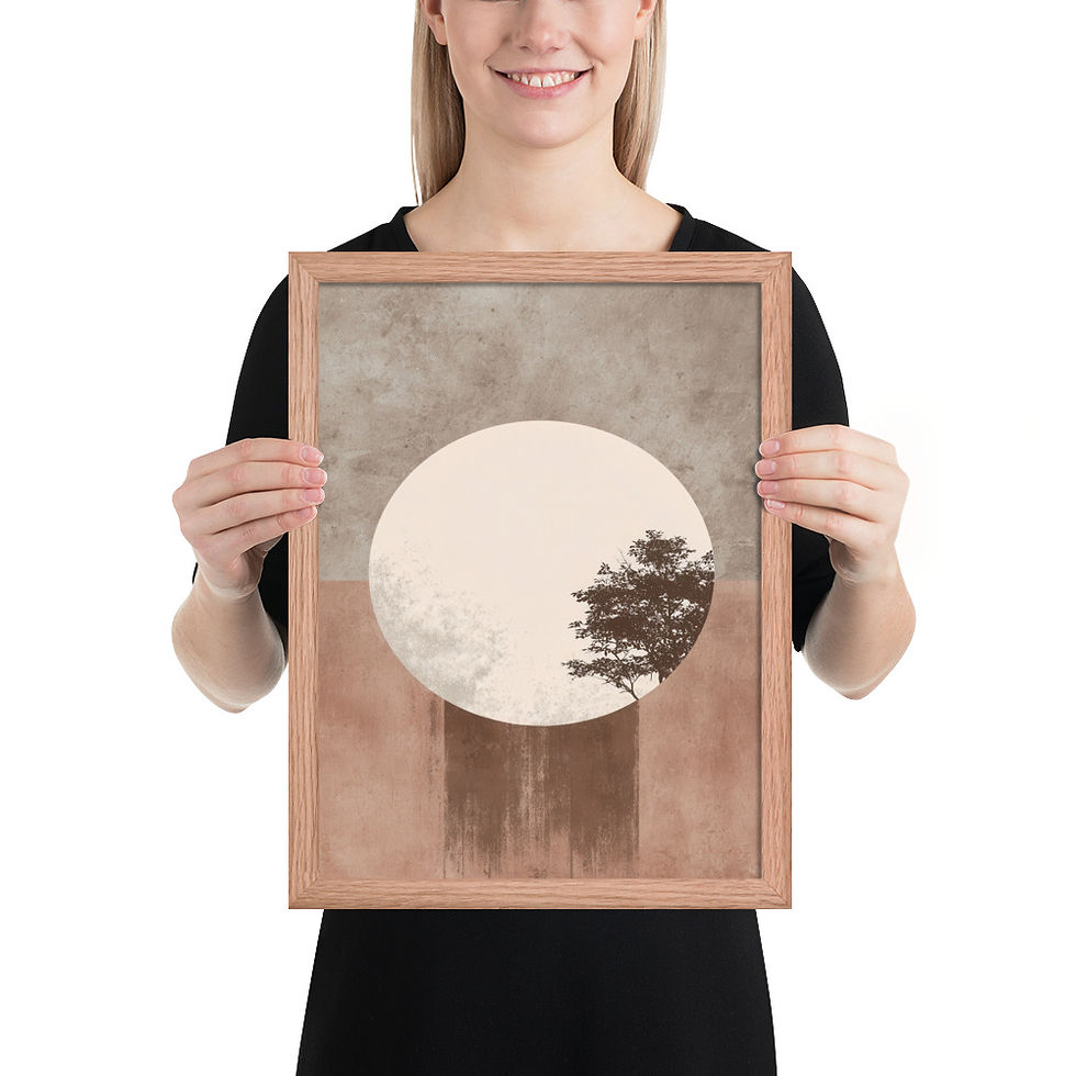 Thumbnail: Framed Dreamy Boho Art – Soft and Serene Decor