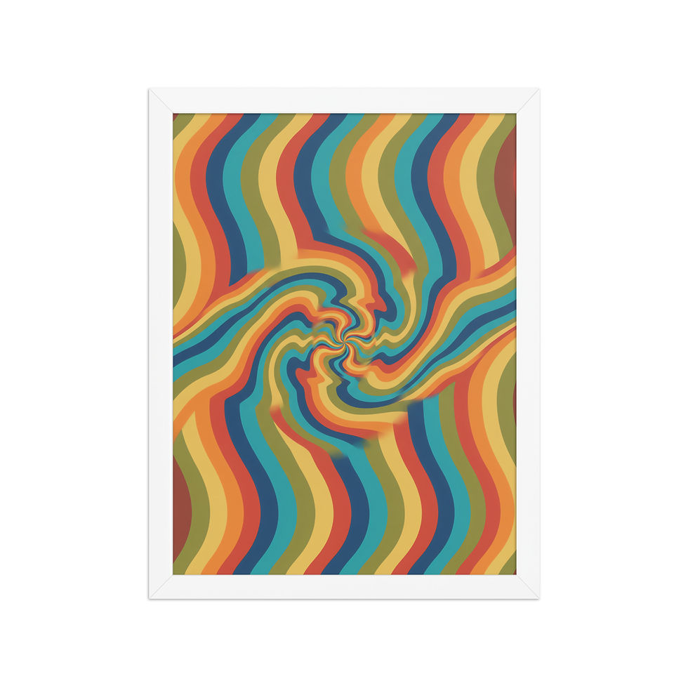 Thumbnail: Psychedelic 70s Style Retro Art Print