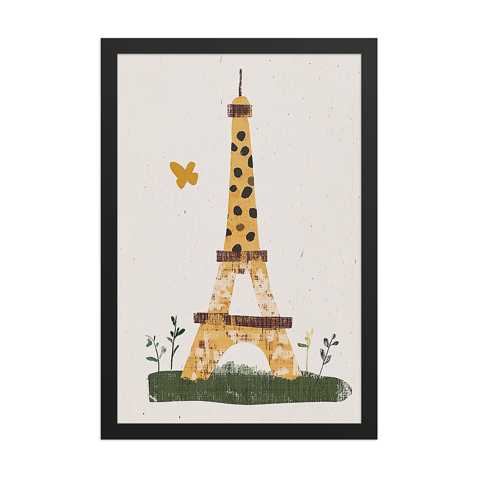 Thumbnail: Eiffel Tower | Children's Bedroom | Nursery Wall Art