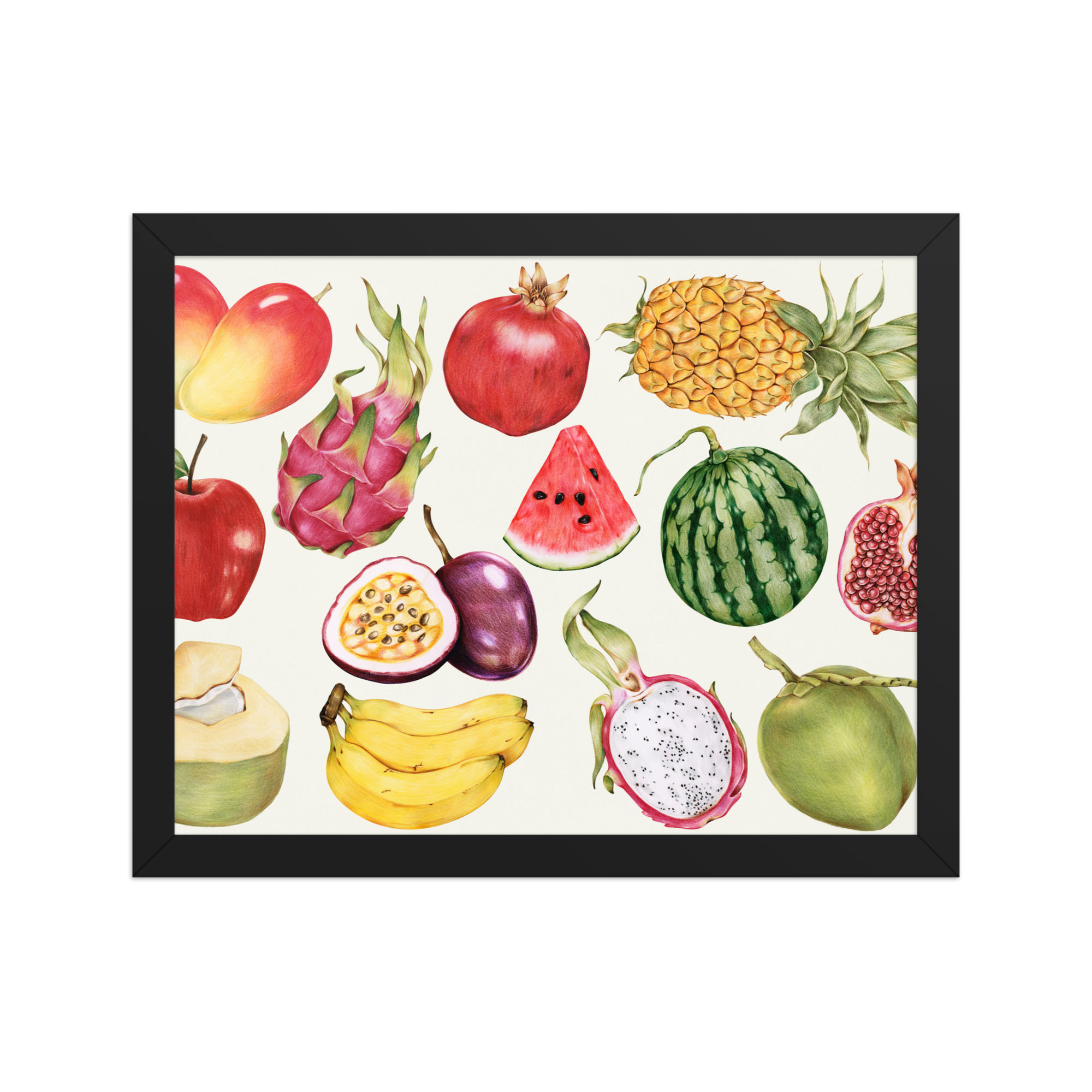 Colourful Fruit Art Print