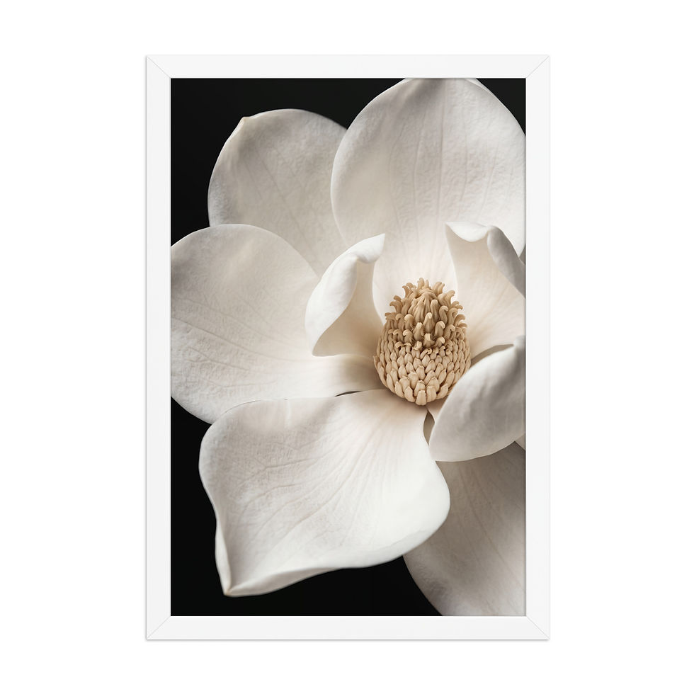 Thumbnail: Magnolia Bloom — Floral Close-Up (Framed)